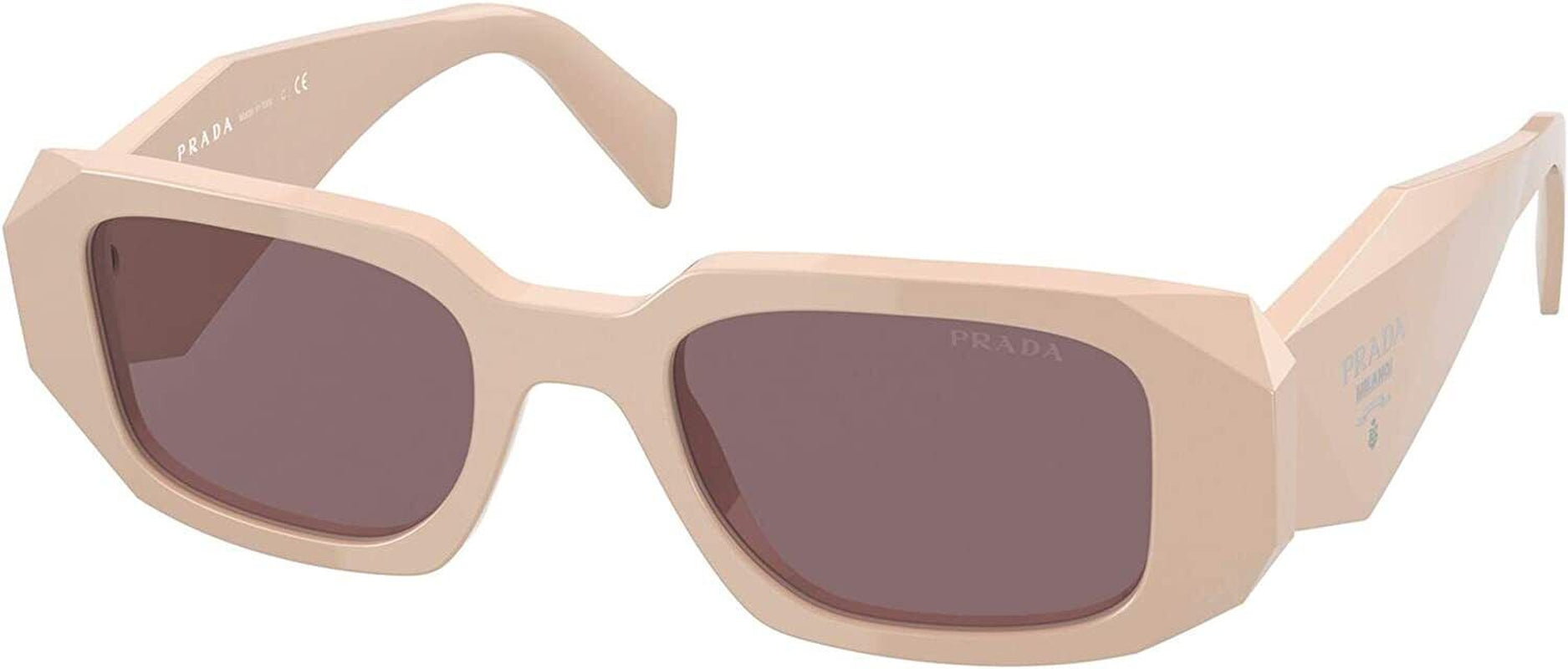 Purple Brown Rectangular Ladies Sunglasses PR 17WS VYJ6X1 49