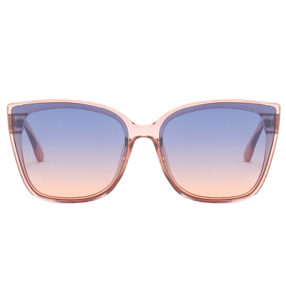 Bloom Eco-Pact Sunglasses for Women with Blue to Peach Ombre Lens